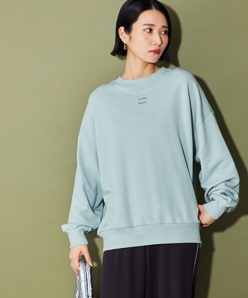 CITEN（シテン）の「＜CITEN＞ロゴスウェット（スウェット・レディース・ライトグレー/ライトブルー/オフホワイト・FREE）」の10枚目の写真