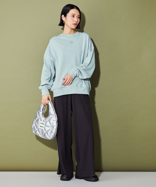 CITEN（シテン）の「＜CITEN＞ロゴスウェット（スウェット・レディース・ライトグレー/ライトブルー/オフホワイト・FREE）」の11枚目の写真