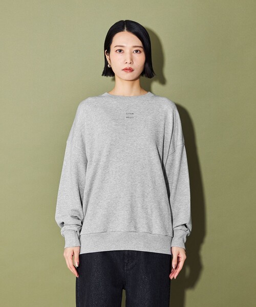 CITEN（シテン）の「＜CITEN＞ロゴスウェット（スウェット・レディース・ライトグレー/ライトブルー/オフホワイト・FREE）」の13枚目の写真