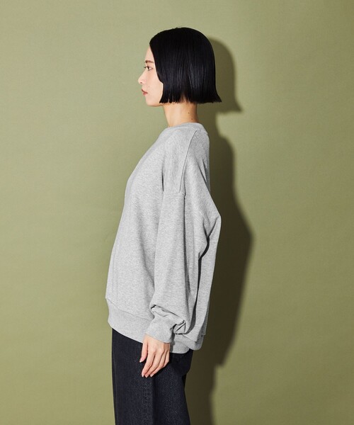 CITEN（シテン）の「＜CITEN＞ロゴスウェット（スウェット・レディース・ライトグレー/ライトブルー/オフホワイト・FREE）」の14枚目の写真