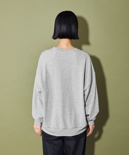 CITEN（シテン）の「＜CITEN＞ロゴスウェット（スウェット・レディース・ライトグレー/ライトブルー/オフホワイト・FREE）」の15枚目の写真