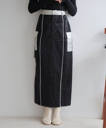 LADY MADE 黒　ロングスカート LADYMADE｜レディメイドのスカート（ブラック/黒色系・ロング