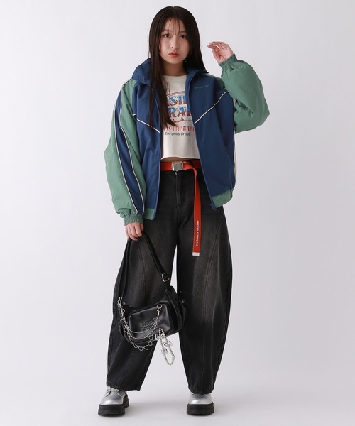 repipi armario（レピピ アルマリオ）の「カラーブロックキルトブルゾン（ブルゾン・キッズ・ブラック/ネイビー/ベージュ・LARGE/MEDIUM/SMALL）」の21枚目の写真