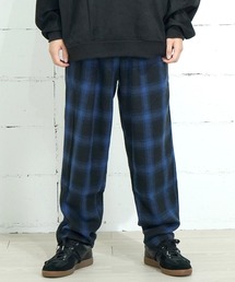 COOKMAN | Cookman クックマン シェフパンツ イージーパンツ ワイドパンツ Tweed Ombre Check Blue(その他パンツ)