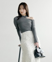 SNIDEL | ワンショルハイネックニットプルオーバー(ニット/セーター)