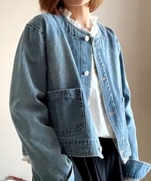 BLANC デニムジャケット Maison Margiela メゾン・マルジェラ ノーカラー デニム