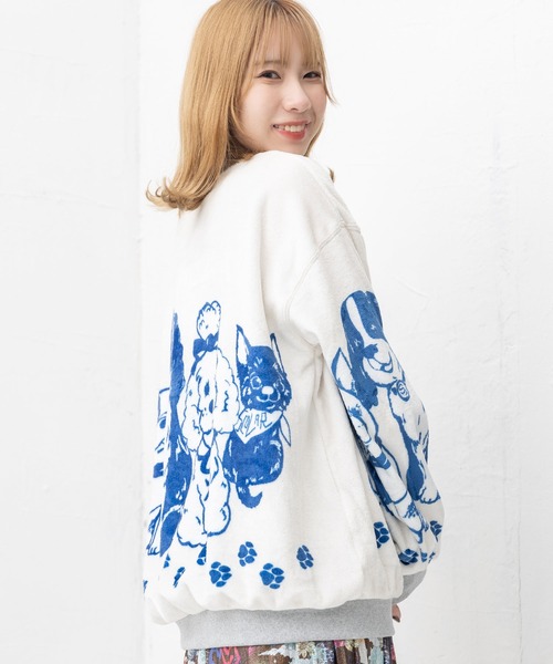 【セール】143706：ワンちゃんネコちゃん柄 ふわふわフランネルプルオーバー（Tシャツ/カットソー）｜ScoLar（スカラー） mdprevattcaulkingandwaterproofing.com