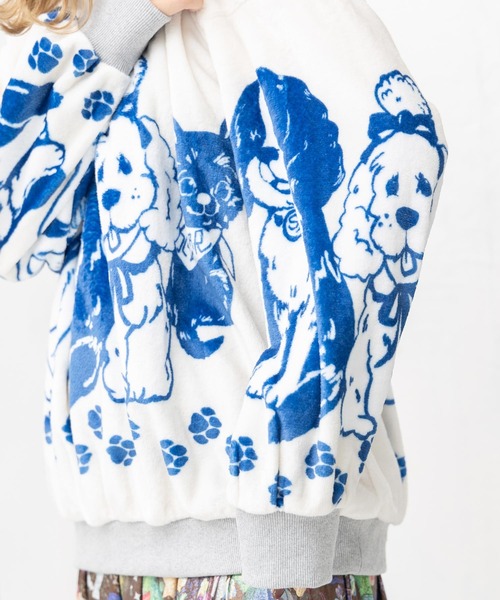 【セール】143706：ワンちゃんネコちゃん柄 ふわふわフランネルプルオーバー（Tシャツ/カットソー）｜ScoLar（スカラー） mdprevattcaulkingandwaterproofing.com