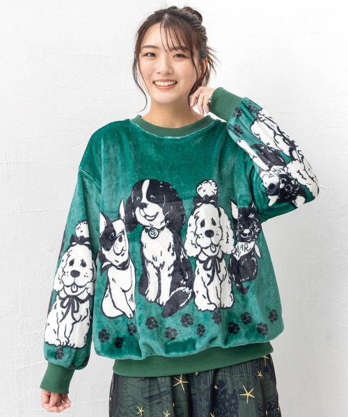 【セール】143706：ワンちゃんネコちゃん柄 ふわふわフランネルプルオーバー（Tシャツ/カットソー）｜ScoLar（スカラー） mdprevattcaulkingandwaterproofing.com