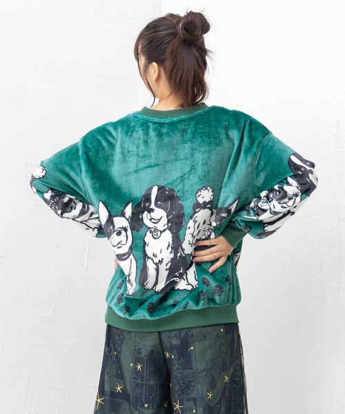 【セール】143706：ワンちゃんネコちゃん柄 ふわふわフランネルプルオーバー（Tシャツ/カットソー）｜ScoLar（スカラー） mdprevattcaulkingandwaterproofing.com