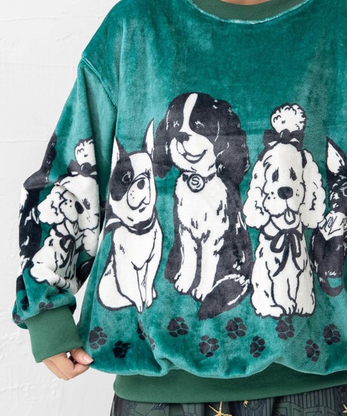 【セール】143706：ワンちゃんネコちゃん柄 ふわふわフランネルプルオーバー（Tシャツ/カットソー）｜ScoLar（スカラー） mdprevattcaulkingandwaterproofing.com