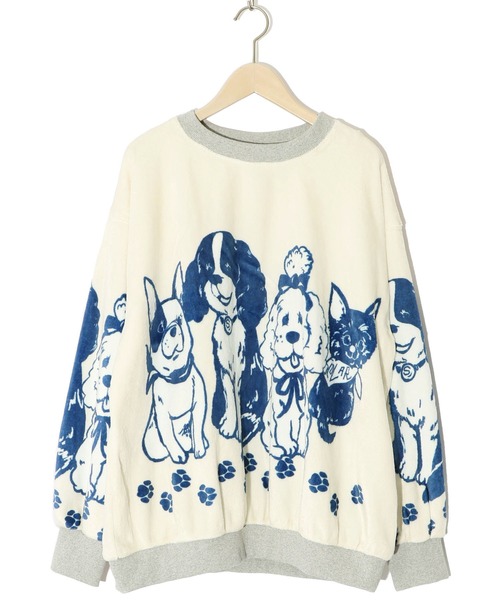 【セール】143706：ワンちゃんネコちゃん柄 ふわふわフランネルプルオーバー（Tシャツ/カットソー）｜ScoLar（スカラー） mdprevattcaulkingandwaterproofing.com