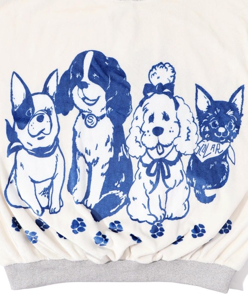 【セール】143706：ワンちゃんネコちゃん柄 ふわふわフランネルプルオーバー（Tシャツ/カットソー）｜ScoLar（スカラー） mdprevattcaulkingandwaterproofing.com