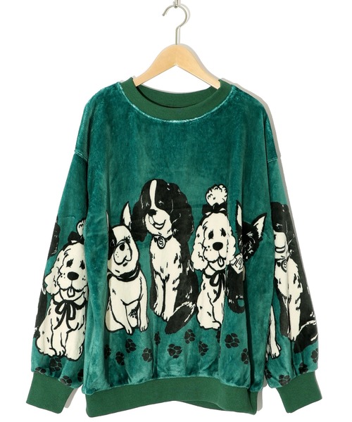 【セール】143706：ワンちゃんネコちゃん柄 ふわふわフランネルプルオーバー（Tシャツ/カットソー）｜ScoLar（スカラー） mdprevattcaulkingandwaterproofing.com