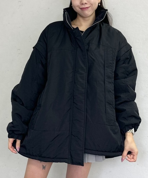 2way モンスターパーカーコート JEANASIS ブルゾン アウター 「WEB限定」ソデ2WAYモンスター