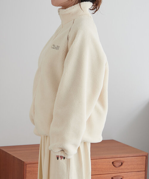 NUNIFE（ユニフィー）の「【NUNIFE】《さやべびコラボ》ロゴ刺繍ブルゾン（ブルゾン・レディース・ベージュ/チャコールグレー/アイボリー・MEDIUM/LARGE）」の18枚目の写真