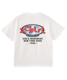 エックスガール　Tシャツ　プリントTシャツ　綿　大きいサイズ　ホワイト　XL X-girl｜エックスガールのTシャツ/カットソー（ホワイト/白色系