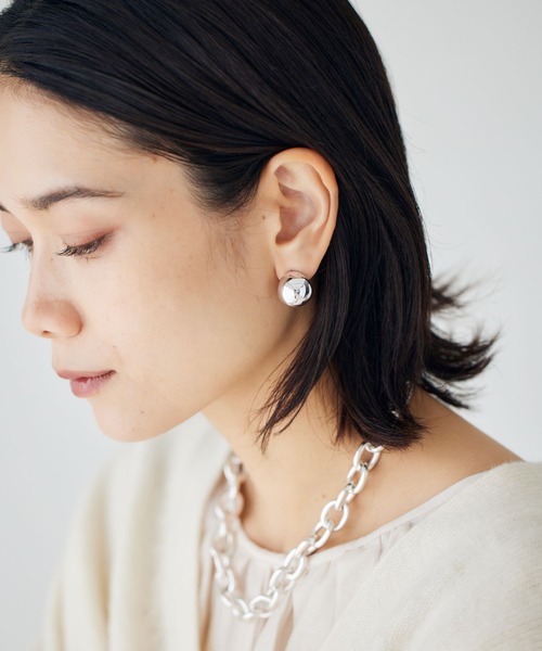 BARNYARDSTORM（バンヤードストーム）の「BARNYARDSTORM / 【スタイリスト若狭恵美さんご紹介アイテム】中空セミサークルピアス（ピアス（両耳用）・レディース・その他2/その他1・FREE）」の4枚目の写真