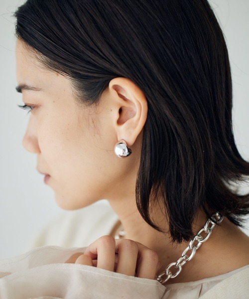 BARNYARDSTORM（バンヤードストーム）の「BARNYARDSTORM / 【スタイリスト若狭恵美さんご紹介アイテム】中空セミサークルピアス（ピアス（両耳用）・レディース・その他2/その他1・FREE）」の5枚目の写真