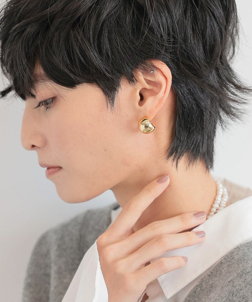 BARNYARDSTORM（バンヤードストーム）の「BARNYARDSTORM / 【スタイリスト若狭恵美さんご紹介アイテム】中空セミサークルピアス（ピアス（両耳用）・レディース・その他2/その他1・FREE）」の9枚目の写真