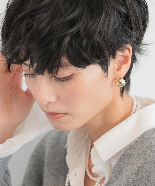 BARNYARDSTORM（バンヤードストーム）の「BARNYARDSTORM / 【スタイリスト若狭恵美さんご紹介アイテム】中空セミサークルピアス（ピアス（両耳用）・レディース・その他2/その他1・FREE）」の10枚目の写真