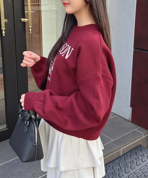 INGNI（イング）の「エンブレムロゴニット（ニット/セーター）」 - WEAR