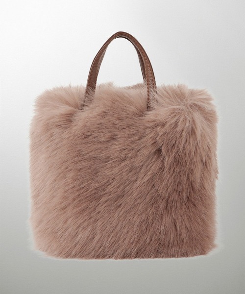 HUIT bouquet(ユイット)の「セレクト エコファー バッグ HUIT(トートバッグ・レディース・ブラック/キャメル/ブルーグレー/ベージュ・フリー)」の4枚目の写真