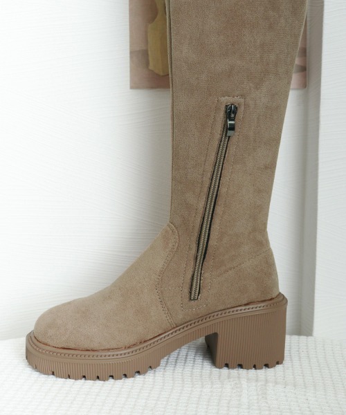 【セール】ニーハイブーツ ロングブーツ スエード調（ブーツ）｜Miniministore（ミニミニストア）