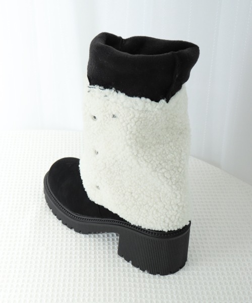 【セール】ニーハイブーツ ロングブーツ スエード調（ブーツ）｜Miniministore（ミニミニストア）