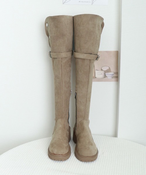 【セール】ニーハイブーツ ロングブーツ スエード調（ブーツ）｜Miniministore（ミニミニストア）