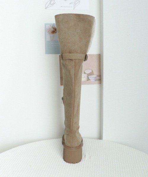 【セール】ニーハイブーツ ロングブーツ スエード調（ブーツ）｜Miniministore（ミニミニストア）