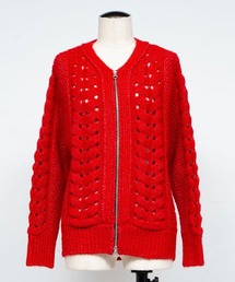 【PEIEN/ペイエン】ウールモヘアZIP Knit Cardigan/ジップニットカーディガン