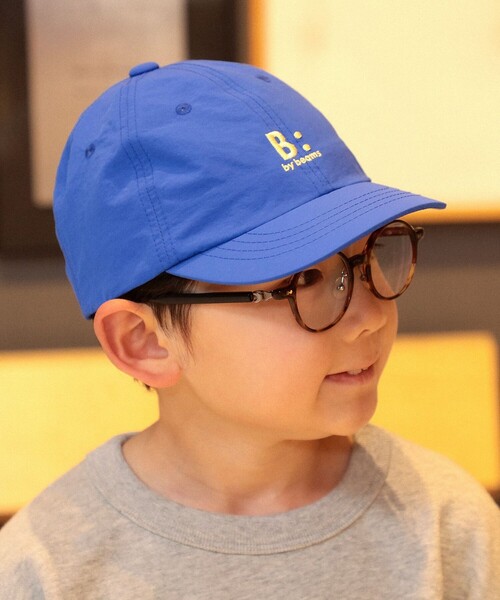 B:MING by BEAMS（ビーミングバイビームス）の「【6色展開】ナイロン ロゴ ローキャップ（52～57cm）（キャップ・キッズ・ブルー系その他3/オリーブ/レッド系その他7/ブラック/パープル/ベージュ・M(54～57㎝)/S(52～55㎝)）」の7枚目の写真