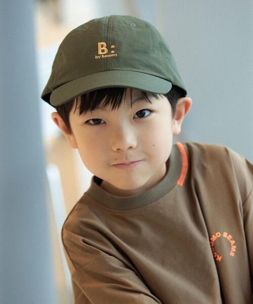 B:MING by BEAMS（ビーミングバイビームス）の「【6色展開】ナイロン ロゴ ローキャップ（52～57cm）（キャップ・キッズ・ブルー系その他3/オリーブ/レッド系その他7/ブラック/パープル/ベージュ・M(54～57㎝)/S(52～55㎝)）」の8枚目の写真