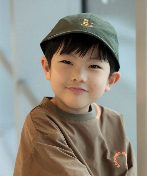 B:MING by BEAMS（ビーミングバイビームス）の「【6色展開】ナイロン ロゴ ローキャップ（52～57cm）（キャップ・キッズ・ブルー系その他3/オリーブ/レッド系その他7/ブラック/パープル/ベージュ・M(54～57㎝)/S(52～55㎝)）」の9枚目の写真