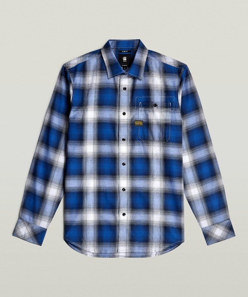 G-STAR(ジースター)の「BRISTUM 2.0 SLIM SHIRT/ミリタリーディテールチェックシャツ(シャツ/ブラウス・メンズ・チェック・SMALL/LARGE/MEDIUM/X-LARGE/X-SMALL)」の7枚目の写真