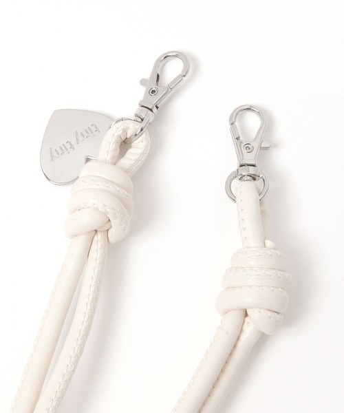 tiny tiny（ティニーティニー）の「カスタムPUショルダーストラップ[tiny tiny(ティニーティニー)]（スマホグッズ・レディース・グレー/アイボリー・0）」の6枚目の写真