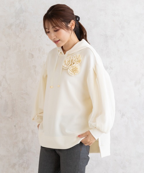 セール】オーバーサイズパーカー（パーカー）｜Rose Tiara