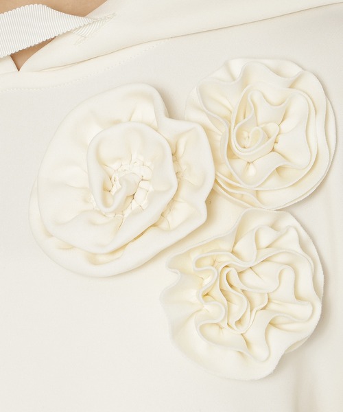 Rose Tiara（ローズティアラ）の「オーバーサイズパーカー（パーカー・レディース・オフホワイト/ネイビー/ピンク・46/42/38）」の10枚目の写真