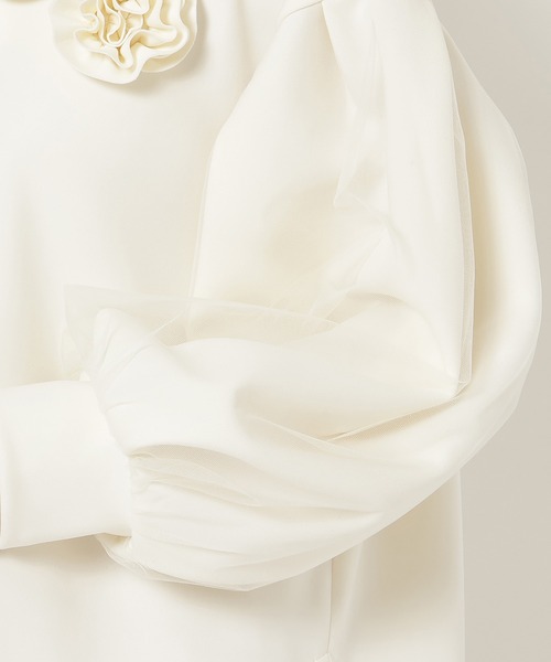 Rose Tiara（ローズティアラ）の「オーバーサイズパーカー（パーカー・レディース・オフホワイト/ネイビー/ピンク・46/42/38）」の11枚目の写真