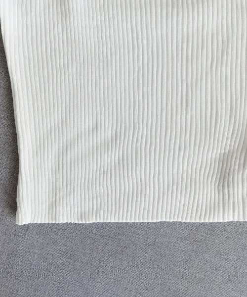Miniministore（ミニミニストア）の「リブニットトップス レディース きれいめ（ニット/セーター・レディース・ホワイト/ワインレッド/ライトベージュ/ブラック・FREE）」の6枚目の写真