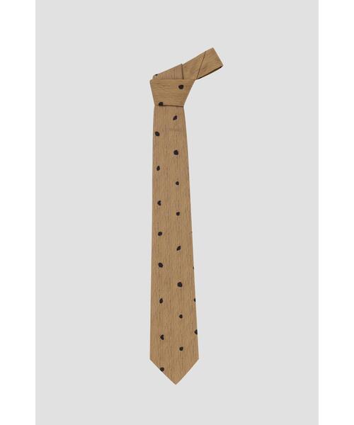 マーガレットハウエル　MARGARET HOWELL ネクタイ　ブラウン　水玉 PAINTERLY SPOT TIE（ネクタイ）｜MARGARET HOWELL（マーガレット