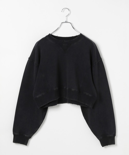 PAGEBOY（ページボーイ）の「ヴィンテージショートスウェット（スウェット・レディース・ピンク/ベージュ/チャコールグレー/オフホワイト・FREE）」の10枚目の写真