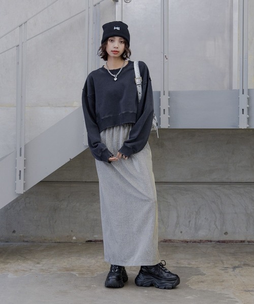 PAGEBOY（ページボーイ）の「ヴィンテージショートスウェット（スウェット・レディース・ピンク/ベージュ/チャコールグレー/オフホワイト・FREE）」の20枚目の写真