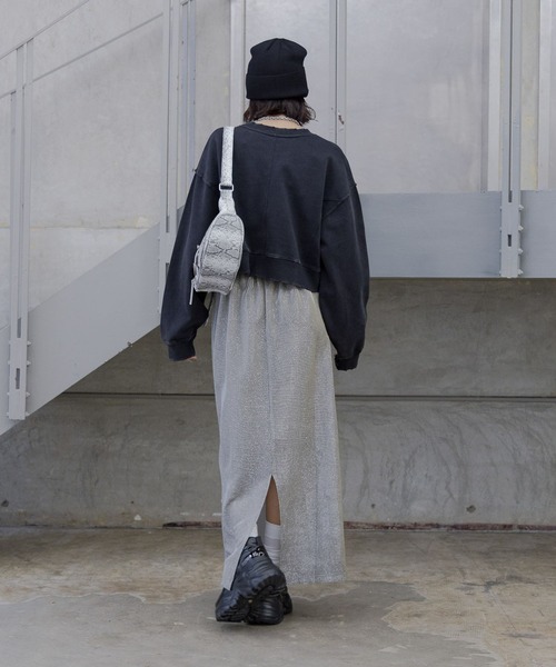 PAGEBOY（ページボーイ）の「ヴィンテージショートスウェット（スウェット・レディース・ピンク/ベージュ/チャコールグレー/オフホワイト・FREE）」の22枚目の写真