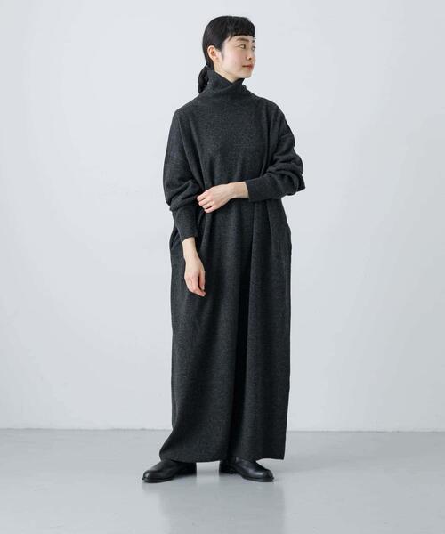 2サイズ展開』ラムウールニットワンピース（ワンピース）｜かぐれ