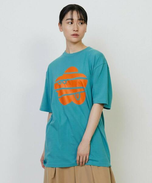 FRAPBOIS(フラボア)の「パークマークT(Tシャツ/カットソー・レディース・グリーン/ブラック/ピンク・1/2)」の3枚目の写真