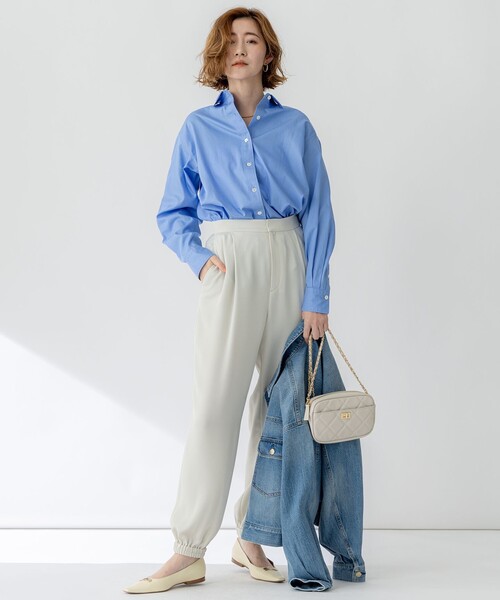 23区(ニジュウサンク)の「【CLASSY.5月号掲載/洗える】CANCLINI ベーシック シャツ(シャツ/ブラウス・レディース・ホワイト系/スカイブルー系1/ホワイト系1/スカイブルー系/オレンジ系1・38/36/40)」の11枚目の写真