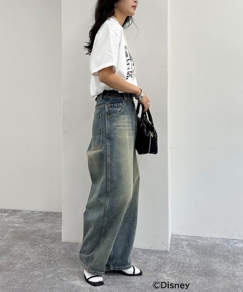 fredy emue(フレディエミュ)の「【GOOD ROCK SPEED/グッドロックスピード】Disney Mickey半袖Tシャツ(Tシャツ/カットソー・レディース・オフホワイト/ピンク/ネイビー・38)」の8枚目の写真