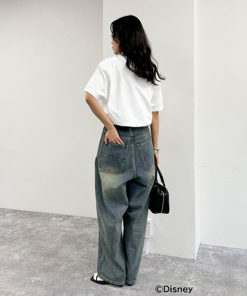 fredy emue(フレディエミュ)の「【GOOD ROCK SPEED/グッドロックスピード】Disney Mickey半袖Tシャツ(Tシャツ/カットソー・レディース・オフホワイト/ピンク/ネイビー・38)」の10枚目の写真